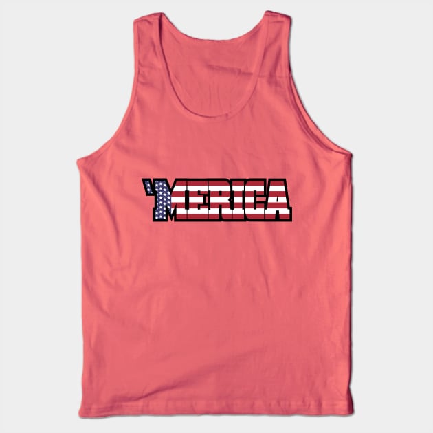 'Merica / America / USA / US Flag 'Merica Tank Top by Nowhereman78